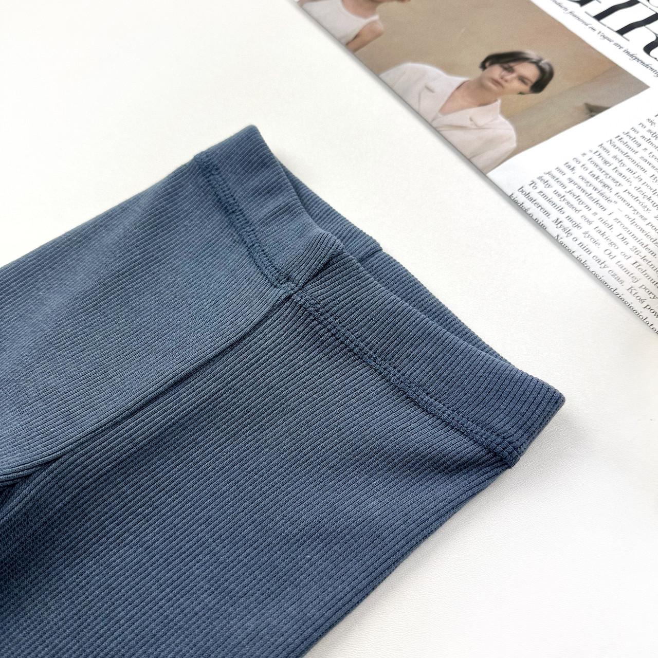 Лосини дитячі в рубчик 98 см Сірий (2181030645) - фото 3 Лосини дитячі в рубчик 98 см Сірий (2181030645) - фото 3