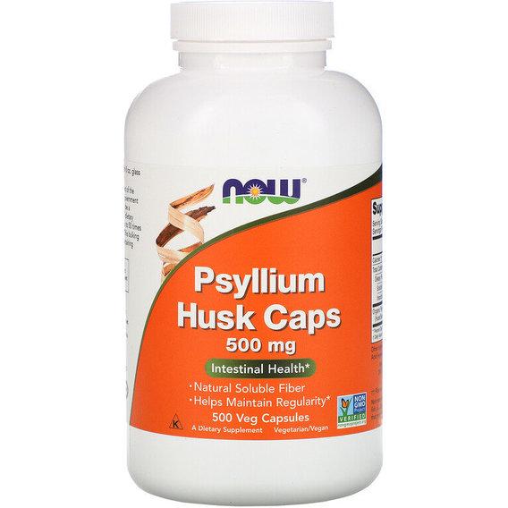 Клітковина NOW Foods Psyllium Husk Cap 500 мг 500 Veg Caps (NOW-05972)