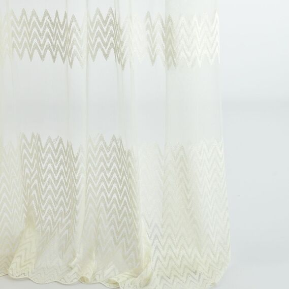 Тюль фатин IDEIA Зигма V-KREM c вышивкой 2,8 м Молочный (2200004204130)