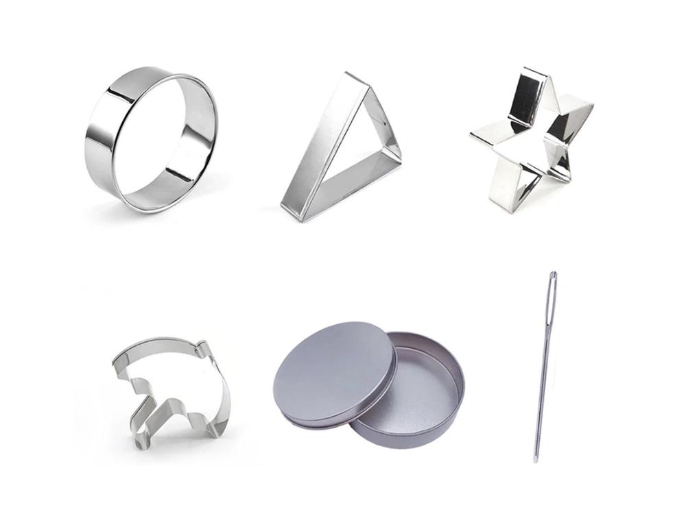 Набор формочки для печенья "Игра в кальмара - Squid Game" из нержавеющей стали 6 пр. (20885)