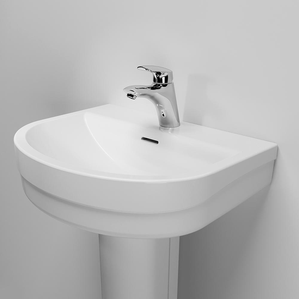 Умивальник підвісний AM.PM Bliss L C534321WH 600x470x165 мм Білий (130037) - фото 5 Умивальник підвісний AM.PM Bliss L C534321WH 600x470x165 мм Білий (130037) - фото 5