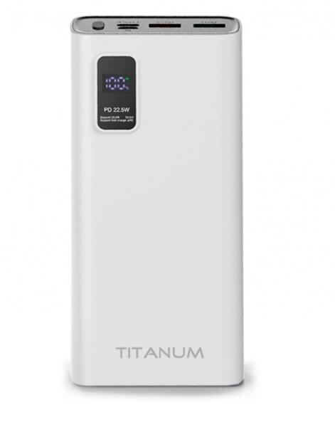 Повербанк TITANUM 727S 20000 mAh White (TPB-727S-W)