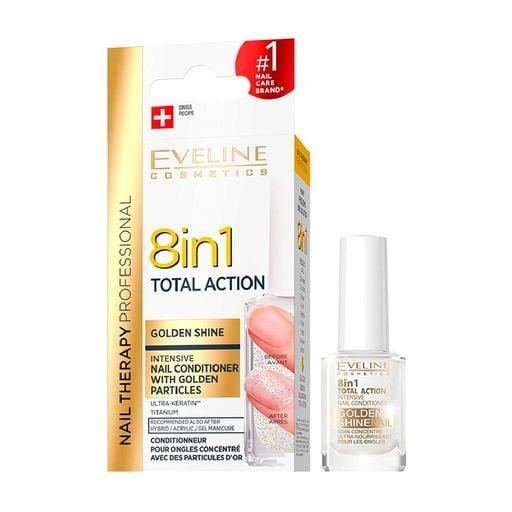 Средство для регенерации ногтей Eveline Cosmetics Nail Therapy Golden Shine 8в1 12 мл (939323) - фото 1