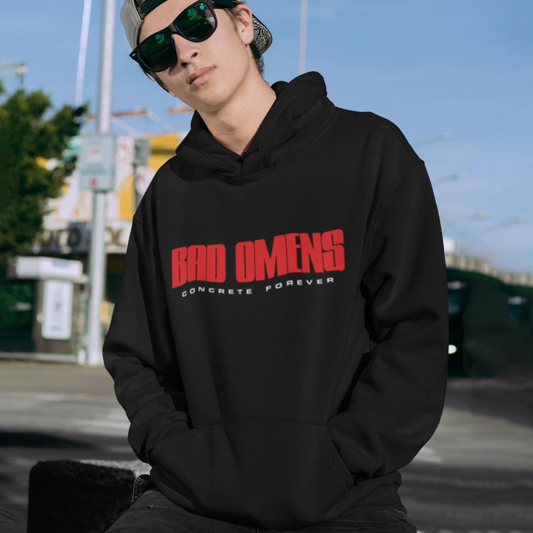 Худи флисовый унисекс Bad Omens Concrete Jungle 2024 S Черный