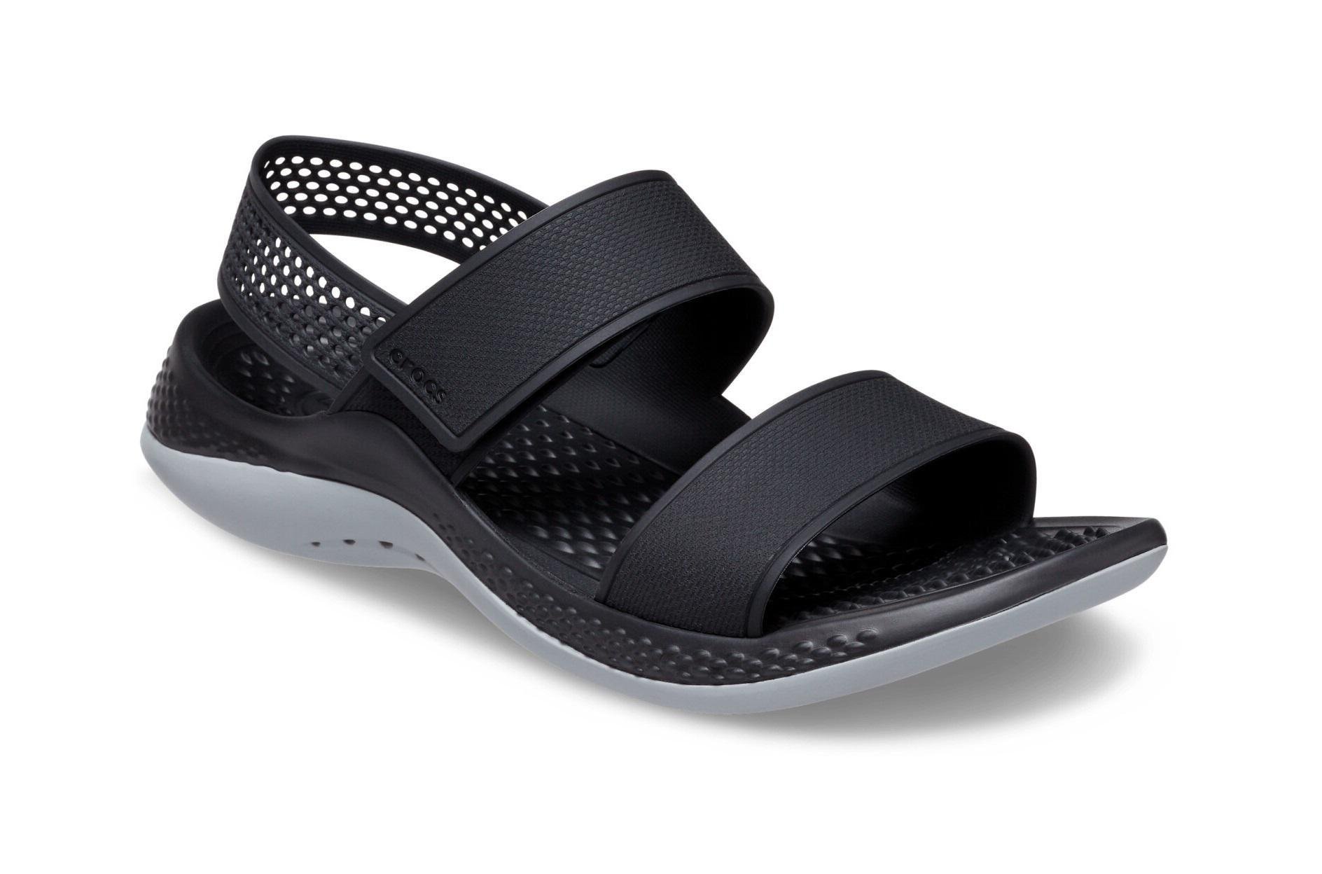 Сандалии женские Crocs LiteRide 360 Sandal Women W8 р. 38/24,5 см Black Slate Grey (206711)