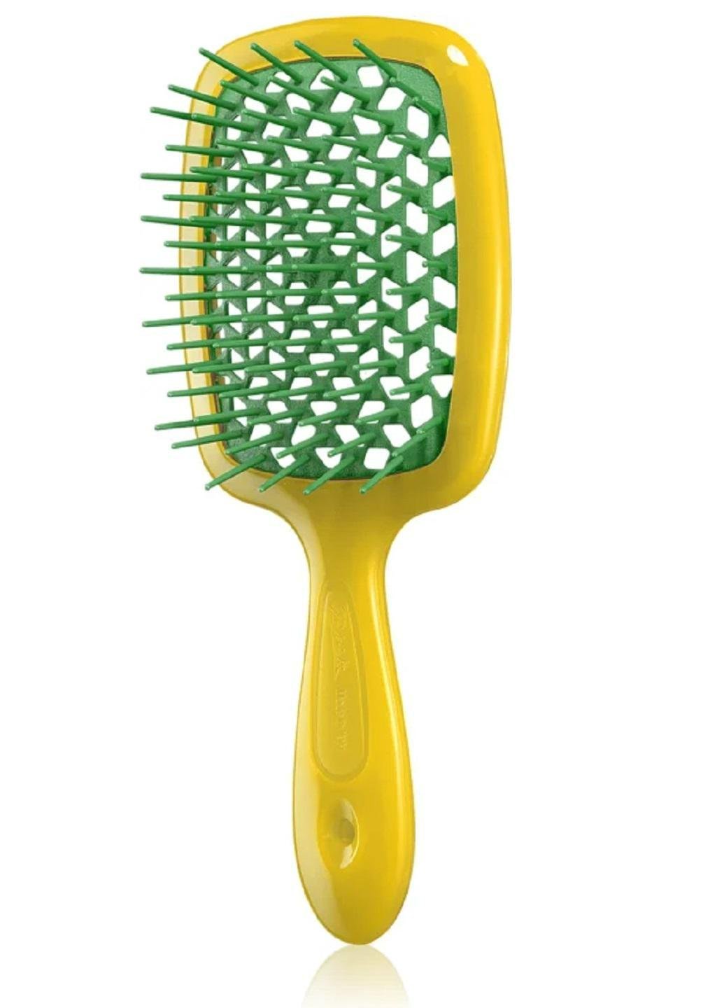 Расческа для волос Janeke Superbrush Желтый/Зеленый (10946851)