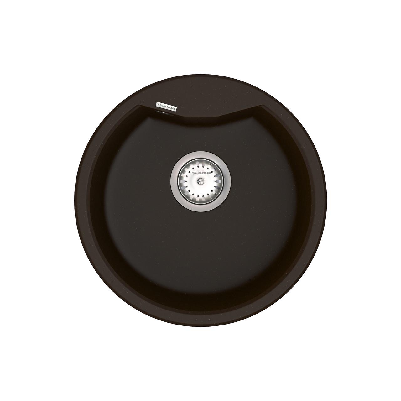 Кухонна мойка с сифоном Vena VMR 01.48 Chocolate