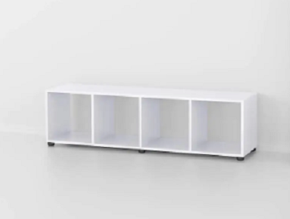 Этажерка для книг и декора на 4 ячейки Белый (Р28) Этажерка для книг и декора на 4 ячейки Белый (Р28)