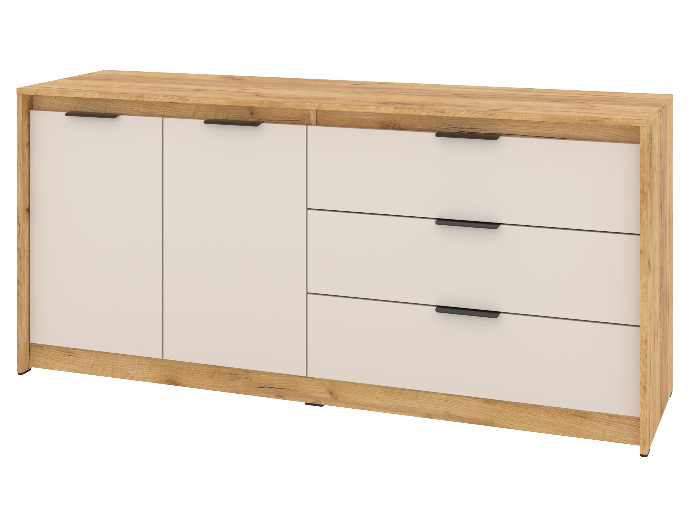 Комод з шухлядами PEHOTIN К-2+3 ДСП 160х45,3х73,7 см Дуб тахо/Кашемір (PN-100425)