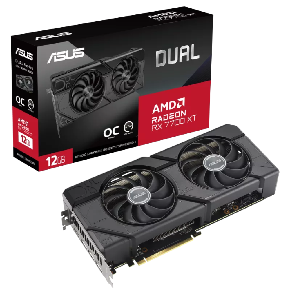 Відеокарта Asus AMD RX 7700XT 12 ГБ GDDR6/18000 МГц (DUAL-RX7700XT-O12G) - фото 7