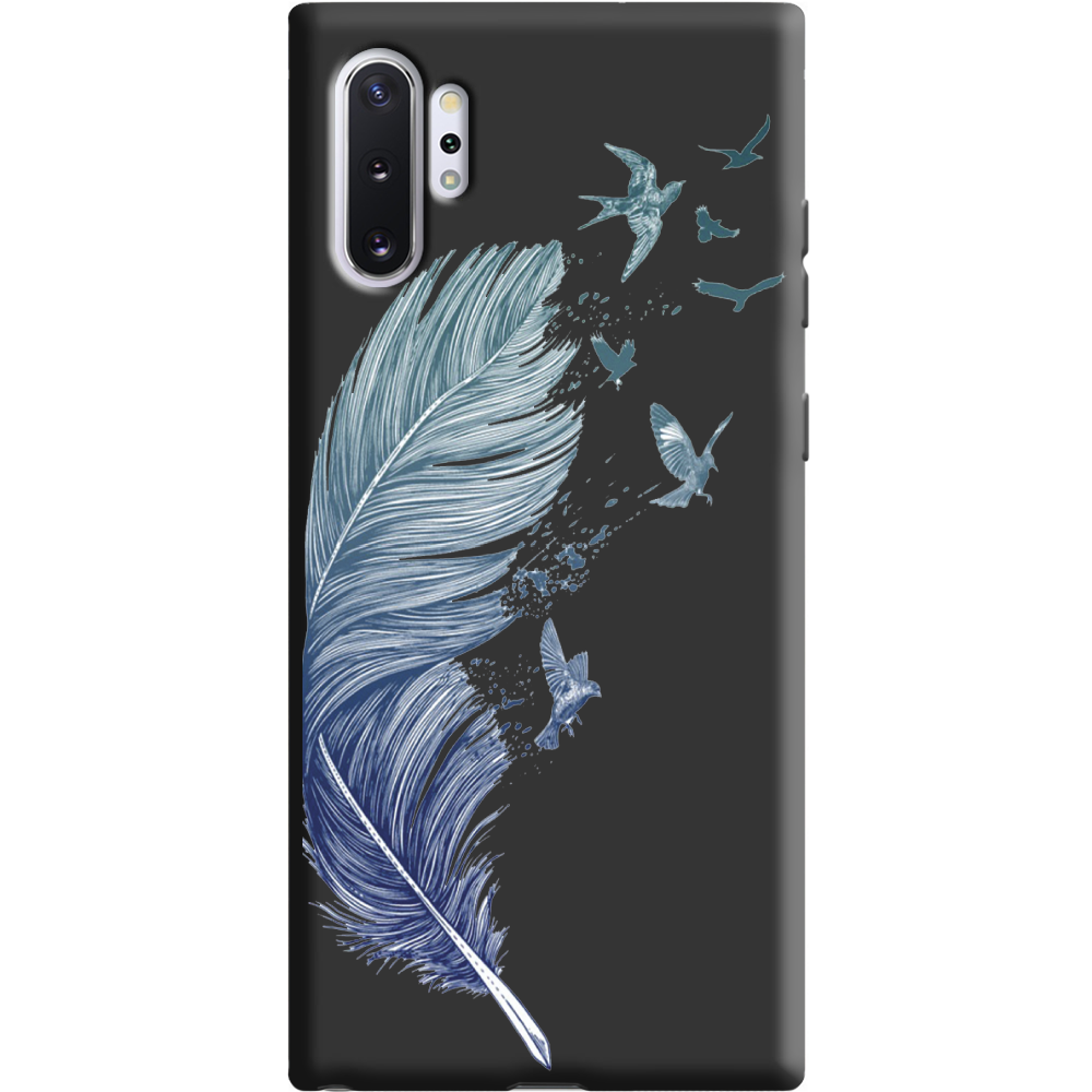 Чехол Boxface Samsung N975 Galaxy Note 10 Plus Feather Черный силикон (37686-cc38-38700)