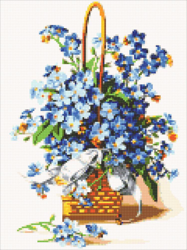 Алмазная мозаика Незабудки 30х40 см (DM.320)