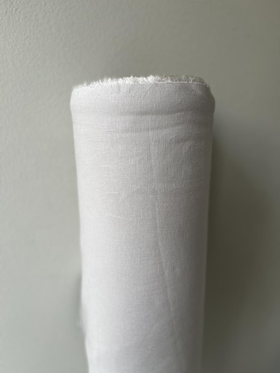 Ткань костюмная LINEN PLUS льняная 143 см 530 Светло-серый - фото 2