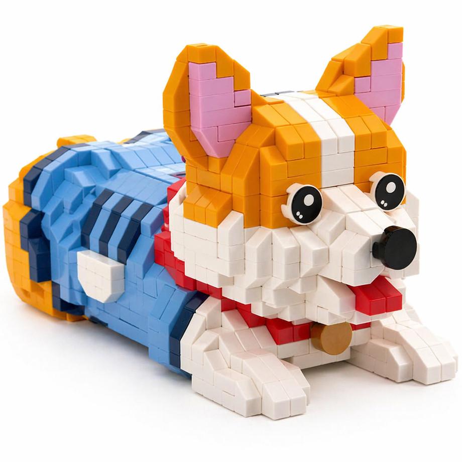 Конструктор-фигурка Daya Mini Blocks Корги для детей от 8 лет 806 дет. (3015129126)