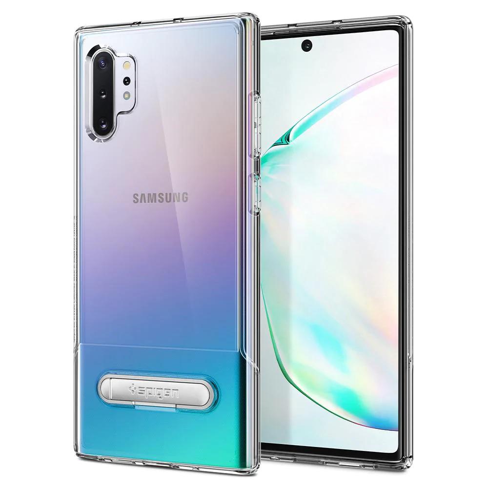 Чехол прозрачный противоударный с подставкой Spigen Slim Armor Essential S 627CS27286 для Samsung Galaxy Note 10 Plus (6.8")