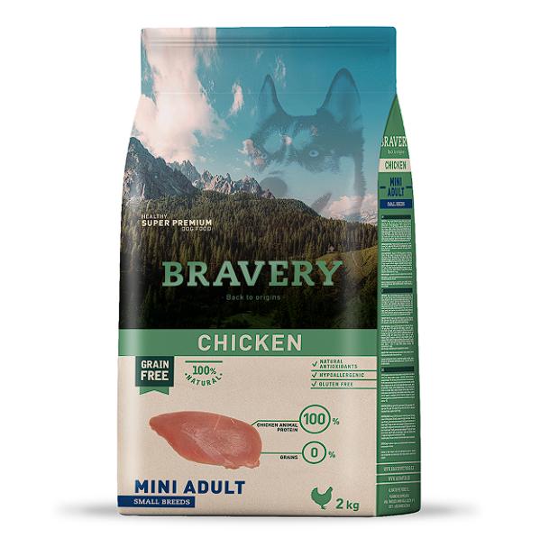 Корм для собак Bravery Chicken Mini с курицей 2 кг (99903)