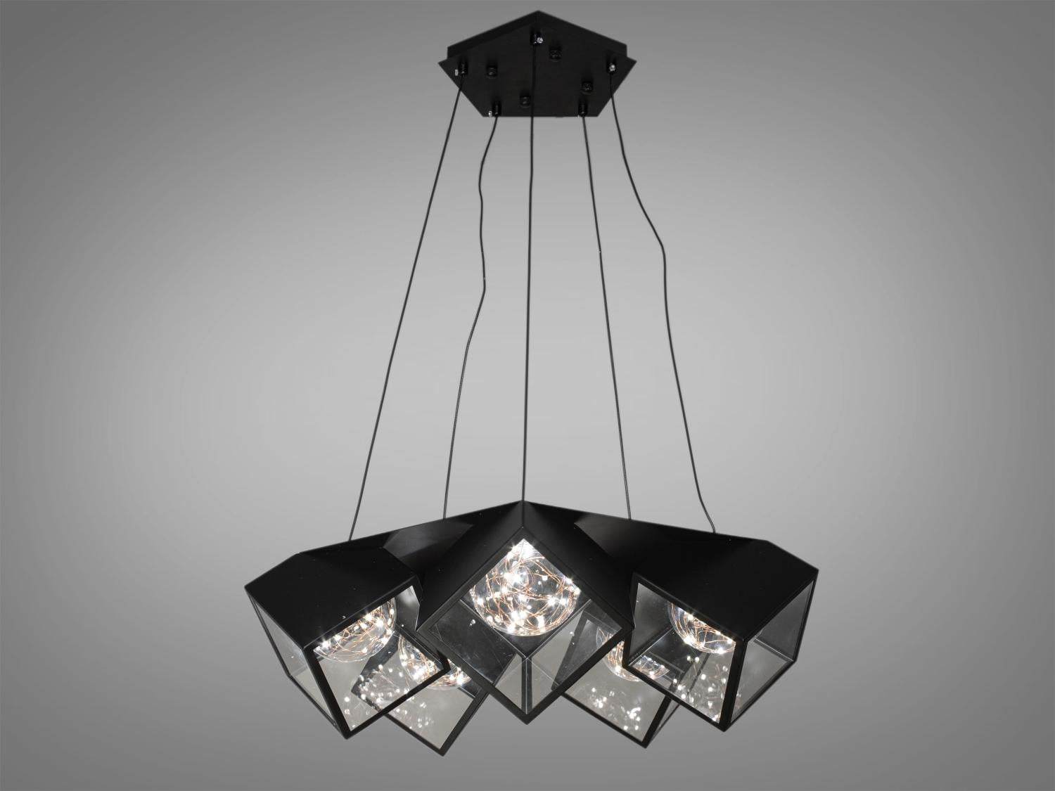 Люстра светодиодная 20 Вт Черный (6188-5)