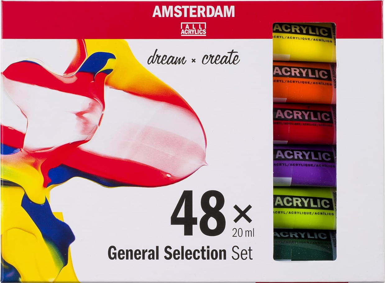 Набор акриловых красок Royal Talens General Selection Amsterdam 48 шт. 20 мл Разноцветный - фото 2