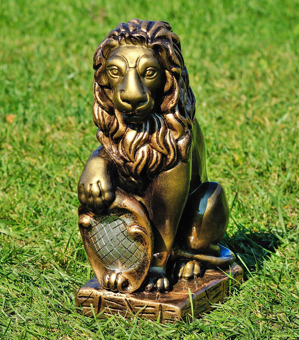 Садовая фигура Лев с правым щитом 40 см (533)