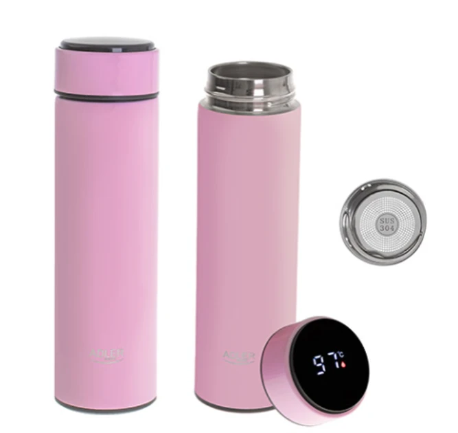 Термос Adler AD 4506bk LED зі світлодіодним сенсорним дисплеєм 473 мл Рожевий (2334359386) - фото 3 Термос Adler AD 4506bk LED зі світлодіодним сенсорним дисплеєм 473 мл Рожевий (2334359386) - фото 3