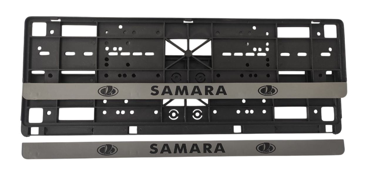 Рамка номерного знаку із защіпками Книжка з написом "Samara" пара (18062)