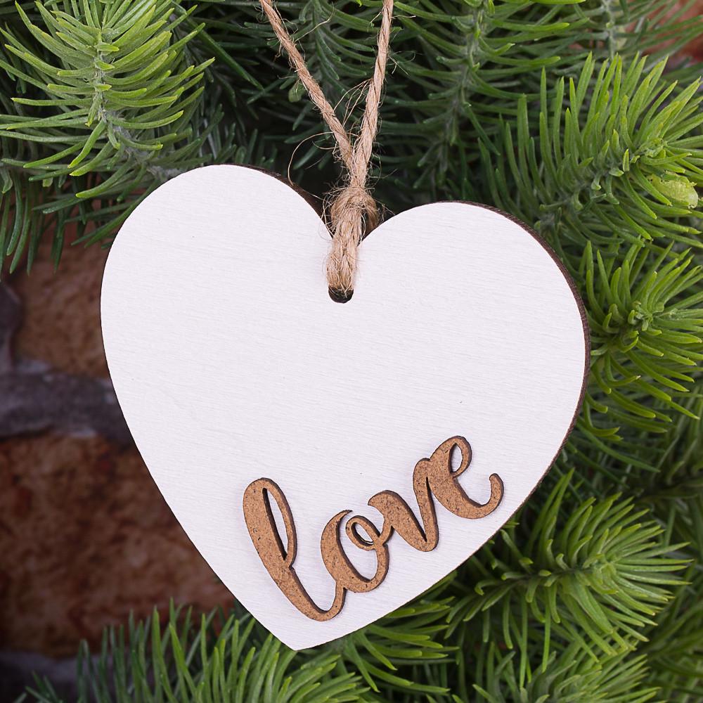 Подвеска Сердце Love Коричневый (4903)