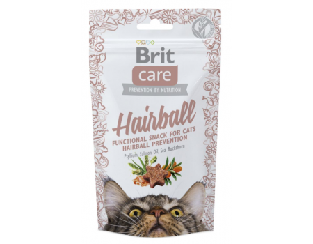 Лакомства для кошек Brit Care Hairball с уткой 50 г (9338) - фото 1