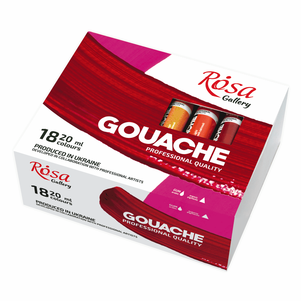 Набір гуашевих фарб ROSA Gallery 18х20 мл (32436491)