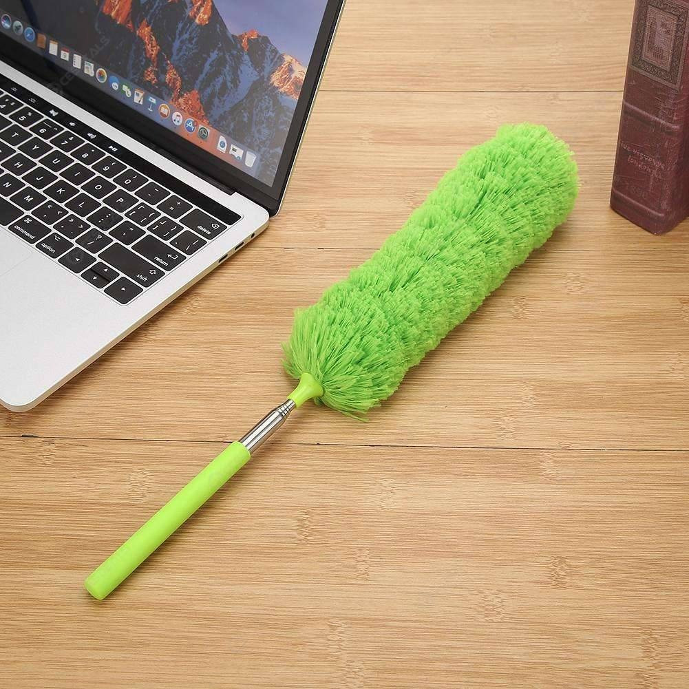 Метелка для уборки пыли Microfibre Duster телескопическая 33-80 см Салатовый (1007842-LightGreen-1) - фото 2