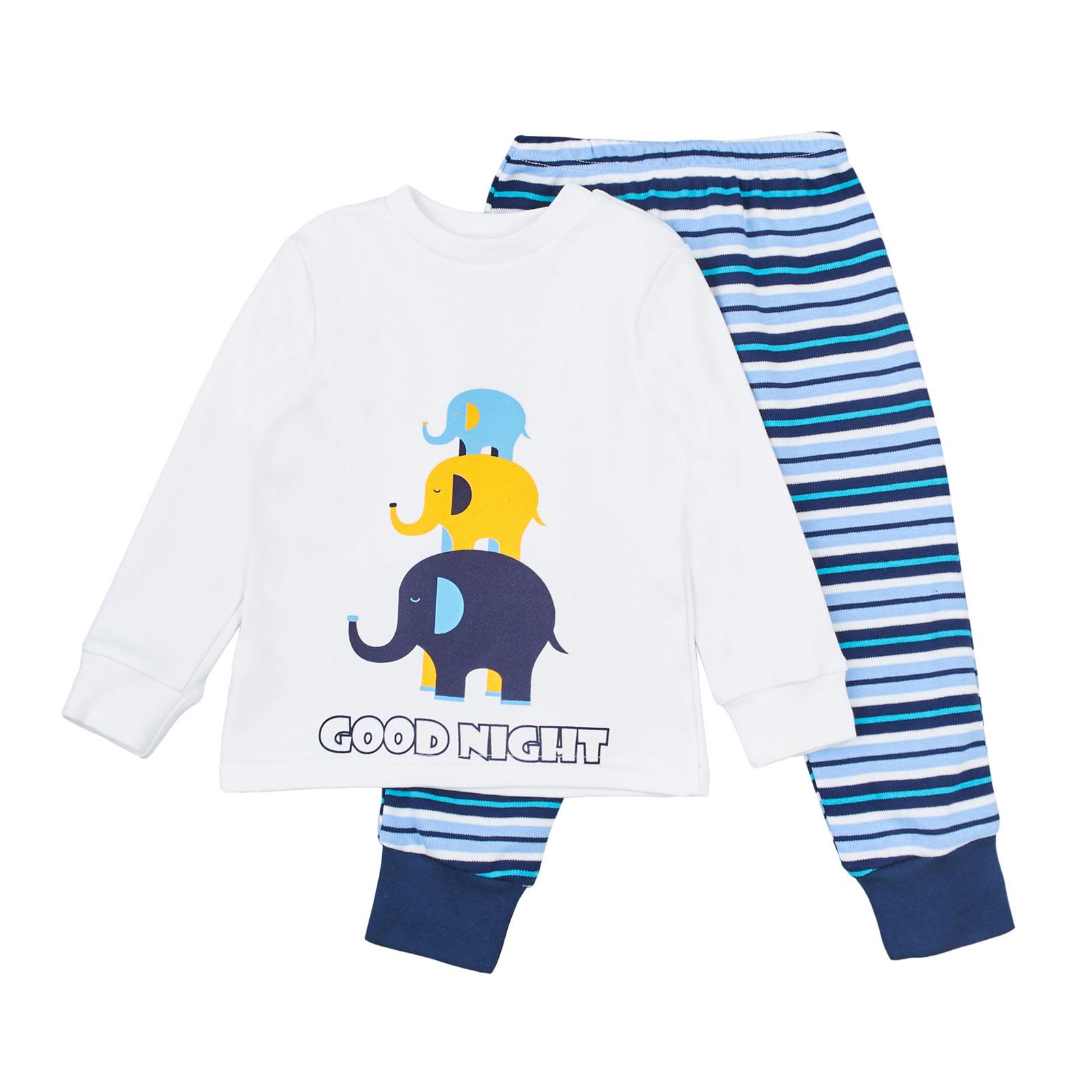 Пижама детская Ляля 86 Белый/Синий (К3ИН123)