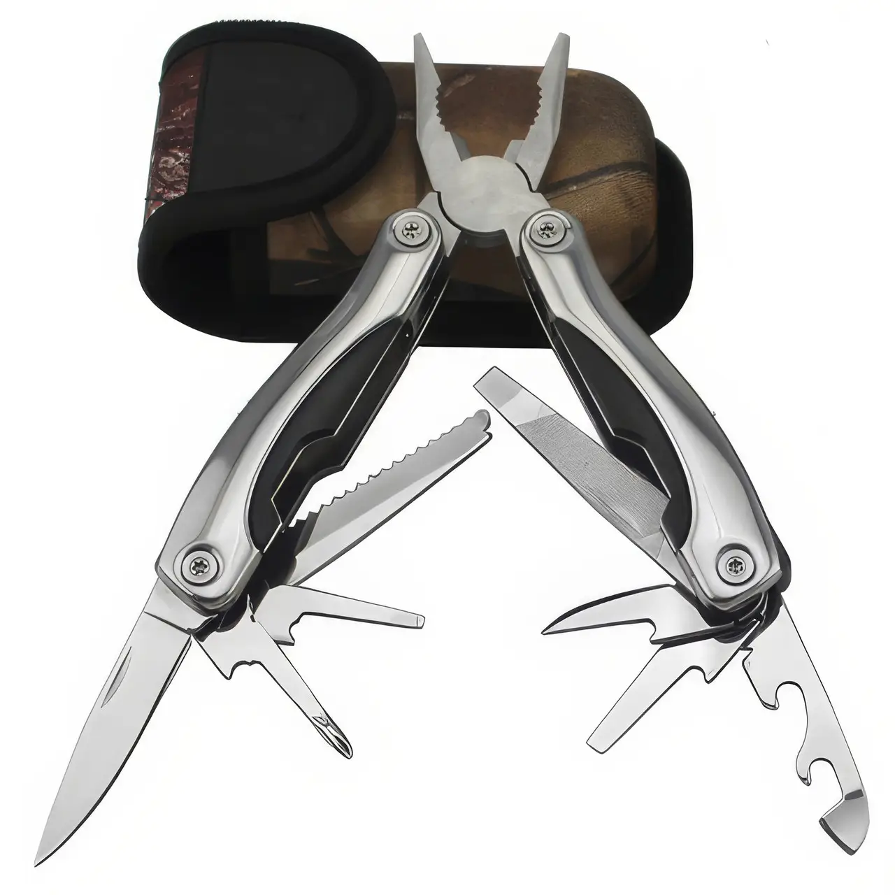 Мультитул EL-2381-18 14в1 с плоскогубцами в тканевом чехле (27833950)