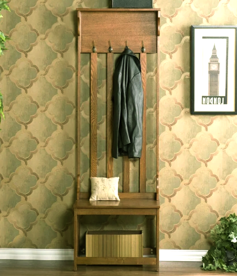 Гарнитур для прихожей из дерева Картаго Мускат (ПИЕ-000307)