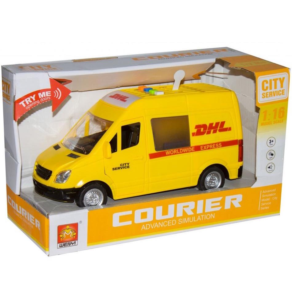 Іграшкова машинка WENYI Бус Служби Доставки інерційна Жовтий (28443316) Іграшкова машинка WENYI Бус Служби Доставки інерційна Жовтий (28443316)