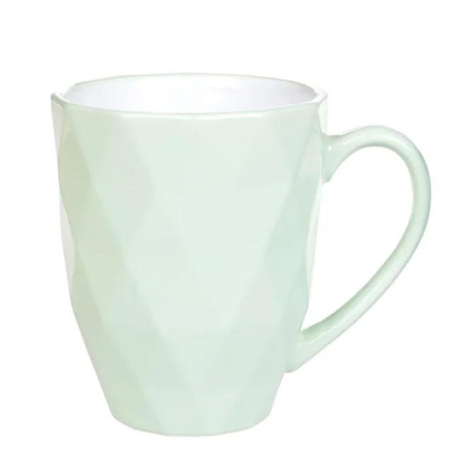 Чашка керамическая Flora Ромб 0,53 л Зеленый (31990)