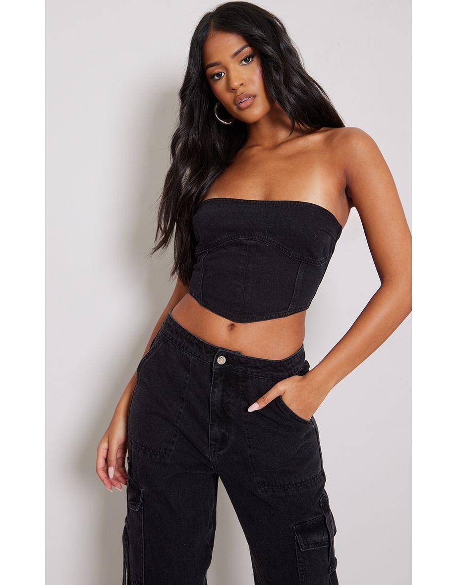 Топ Pretty Little Thing CNF8844 р. 44 Черный