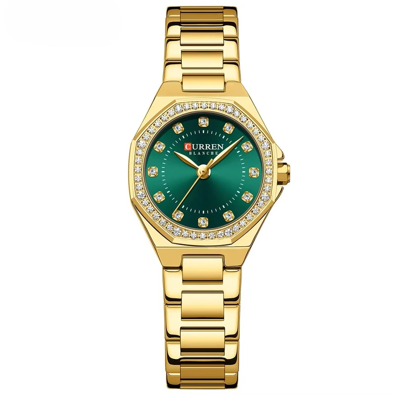 Наручний годинник Curren 9100 Gold/Green Наручний годинник Curren 9100 Gold/Green