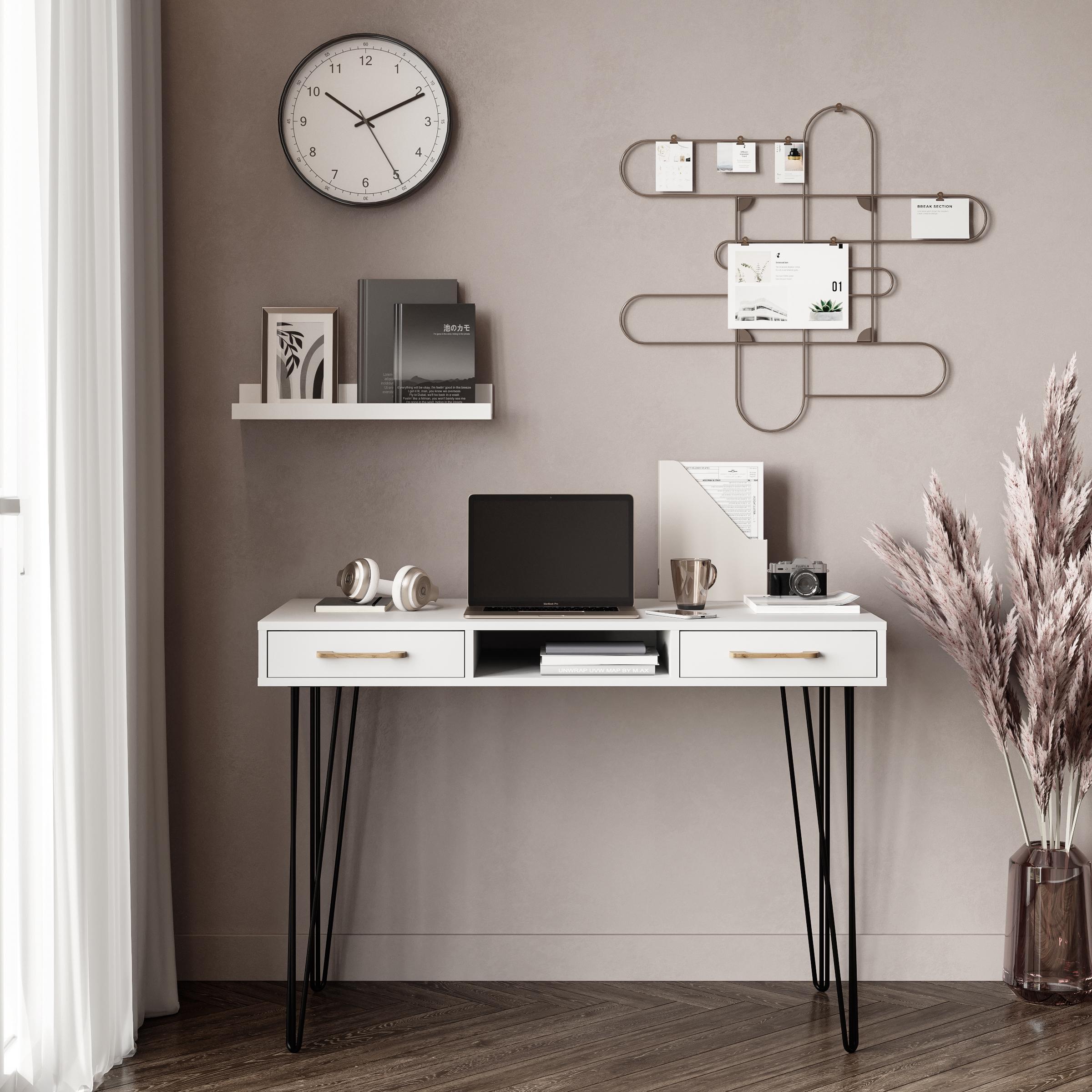 Стіл письмовий Loft-4 1198х598х750 мм Білий (Арт.217) - фото 3 Стіл письмовий Loft-4 1198х598х750 мм Білий (Арт.217) - фото 3