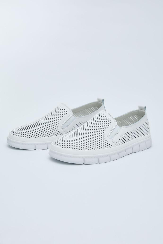 Мокасини LONZA 198383 р. 37 Білий (21172_37) - фото 3