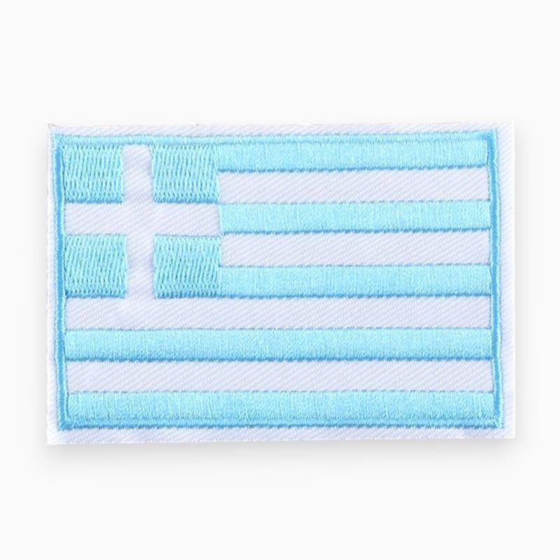 Термоаппликация Flag of Greece вышитая 5,6х8,3 см 1 шт. Бело-голубой (АК5683р71)