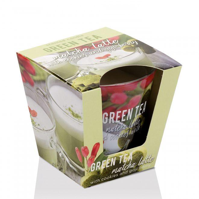 Свічка ароматична Flora Green Tea Matcha Latte (28833) Свічка ароматична Flora Green Tea Matcha Latte (28833)