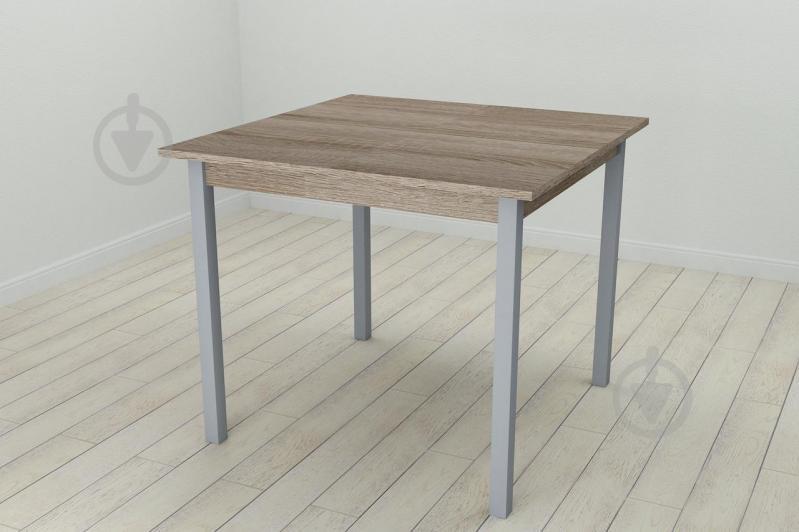 Стол кухонный Ferrum-decor Диего 75x80x80 Серый ДСП Сонома Трюфель 16мм (DIE0061)