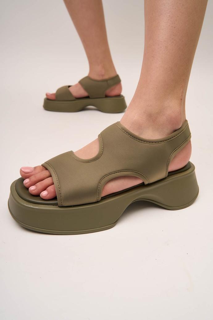 Босоножки женские LONZA на платформе р. 40 Оливковый (176590) - фото 4