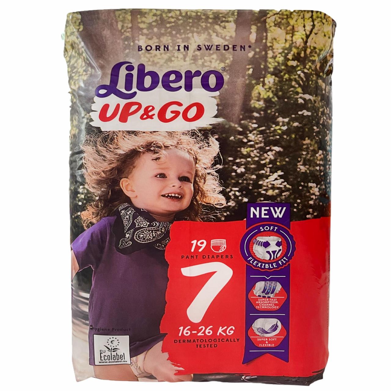 Подгузники детские Libero Up&Go 7 19 шт. 16-26 кг