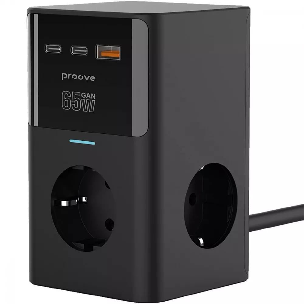 Удлинитель-фильтр сетевой Proove Power Cube 3xAC/2xType-C/USB 1,5 м 65W (36806732) Удлинитель-фильтр сетевой Proove Power Cube 3xAC/2xType-C/USB 1,5 м 65W (36806732)
