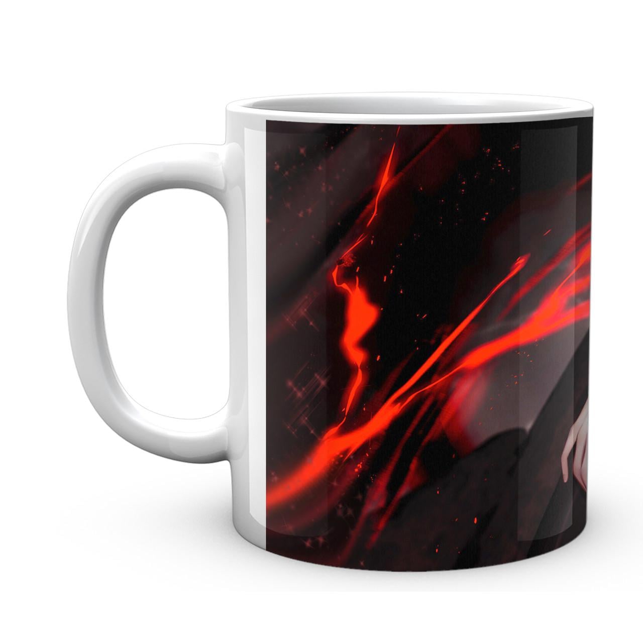 Чашка Geekland Arifureta Хадзимэ с пистолетом сидит у пещеры ночью в красном свете (ARF 02.008)