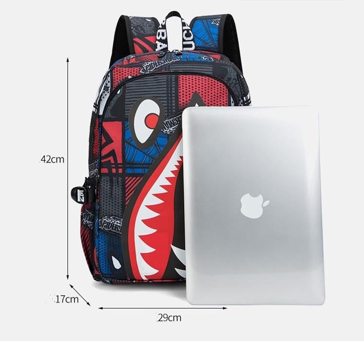 Шкільний рюкзак Shark з USB-портом для 5-11 класу (1698535724) - фото 7 Шкільний рюкзак Shark з USB-портом для 5-11 класу (1698535724) - фото 7