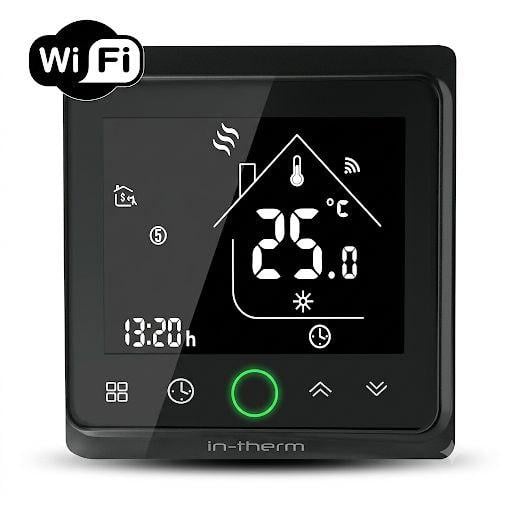 Терморегулятор Wi-Fi In-Therm PWT 002 DOUBLE Black (845) Терморегулятор Wi-Fi In-Therm PWT 002 DOUBLE Black (845)