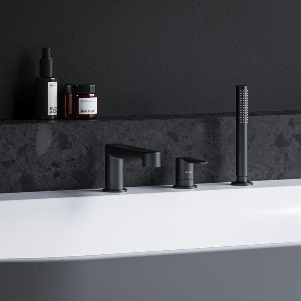 Смеситель на борт ванны Ravak Puri 026.20 X070186 на три отверстия Черный (193158) - фото 2 Смеситель на борт ванны Ravak Puri 026.20 X070186 на три отверстия Черный (193158) - фото 2