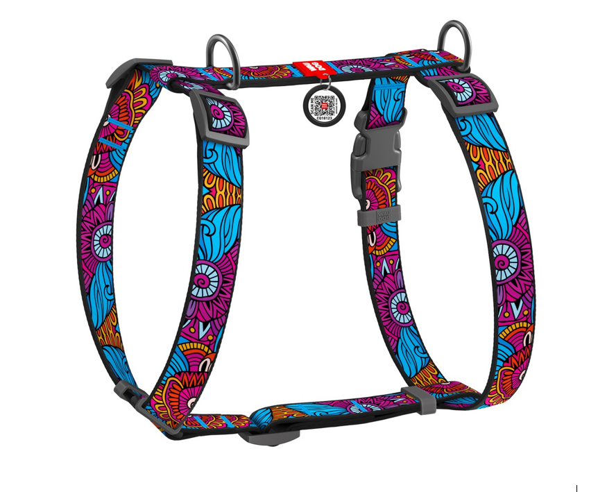 Шлея для собак анатомическая Лето с QR-паспортом 20 мм 40-70/50-80 см (00000007989)