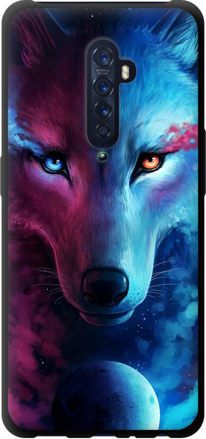 Чехол на Oppo Reno 2 Арт-волк (3999b-1864-42517) Чехол на Oppo Reno 2 Арт-волк (3999b-1864-42517)